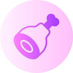 ham leg gradient icon