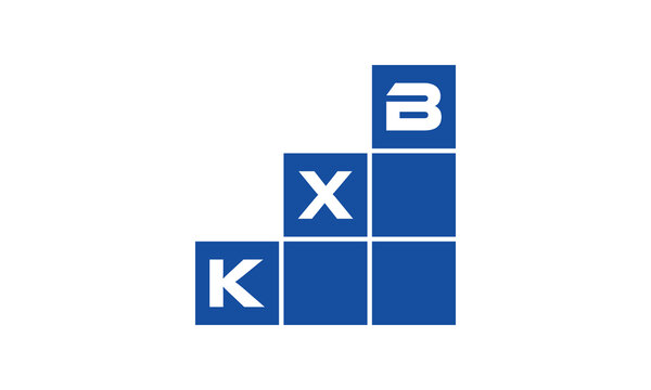 KXB initial letter financial logo design vector template. economics, growth, meter, range, profit, loan, graph, finance, benefits, economic, increase, arrow up, grade, grew up, topper, company, scale