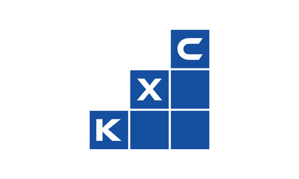 KXC initial letter financial logo design vector template. economics, growth, meter, range, profit, loan, graph, finance, benefits, economic, increase, arrow up, grade, grew up, topper, company, scale