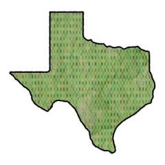 state of texas shape filled with stained and worn playing card back graphic - Texas hold 'em  poker concept - 772618425