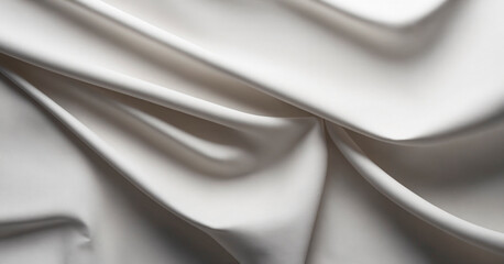Close-Up View of White Fabric. Detailed close-up view of white fabric, showcasing the texture