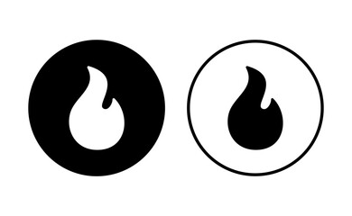 Fire icon set. fire vector icon