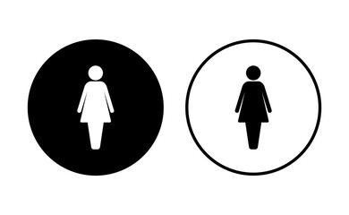 Female icon set. woman icon vector