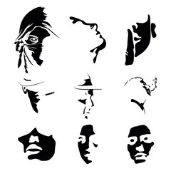 black and white portrait of a person