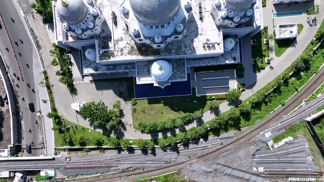 aerial view of the Sheikh Zayed Grand Mosque, Solo