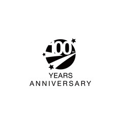 100th anniversary emblem. One hundred years anniversary celebration 