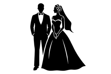 silhouette of a couple