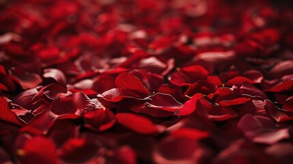 red rose flower petals scattered ai generated 4k image