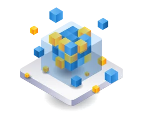 Tapeten Technology blockchain network box © hasan