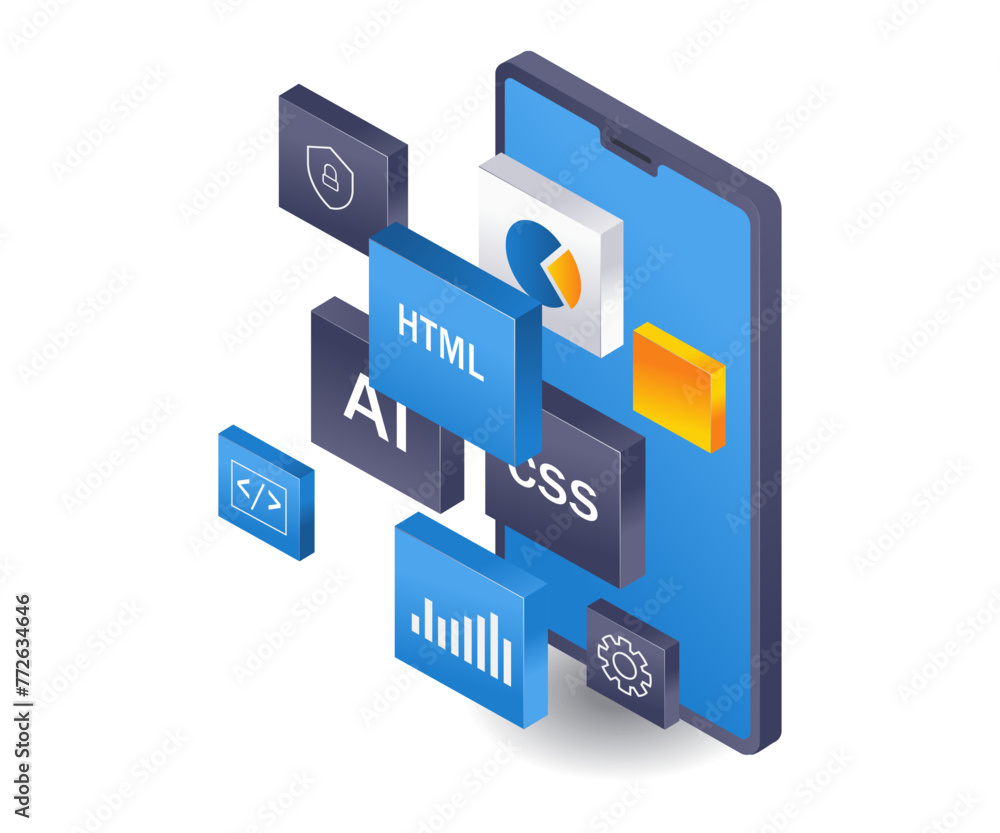 Poster Smartphone application developer web developer