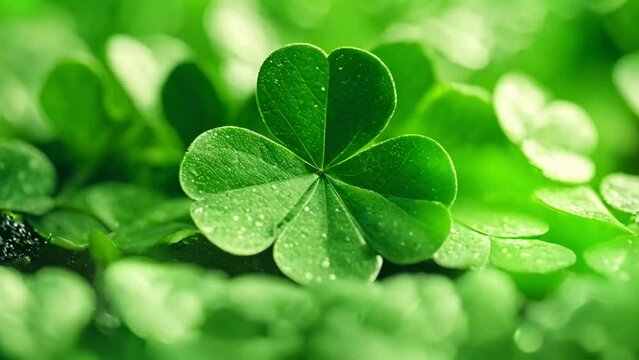 four leaf clover background
