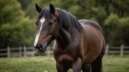 Obraz premium Horse in a field 