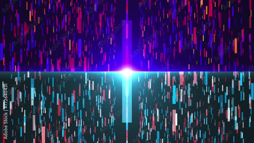 Poster abstract digital lines. computer generated 3d render