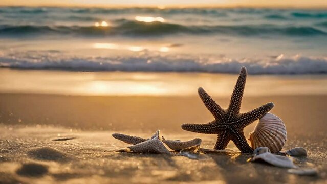 starfish on the beach