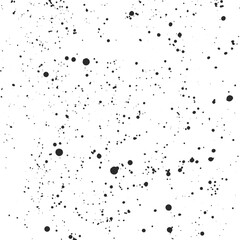 Grunge texture vector background with black paint splatters