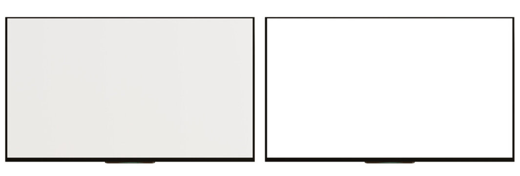 TV screen isolated on transparent background 3d PNG