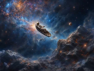 Cercles muraux UFO ufo in space