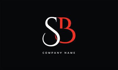Obraz premium SB, BS, S, B Abstract Letters Logo Monogram