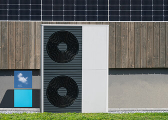 Particularly economical: air-water heat pump with photovoltaics for new and old buildings