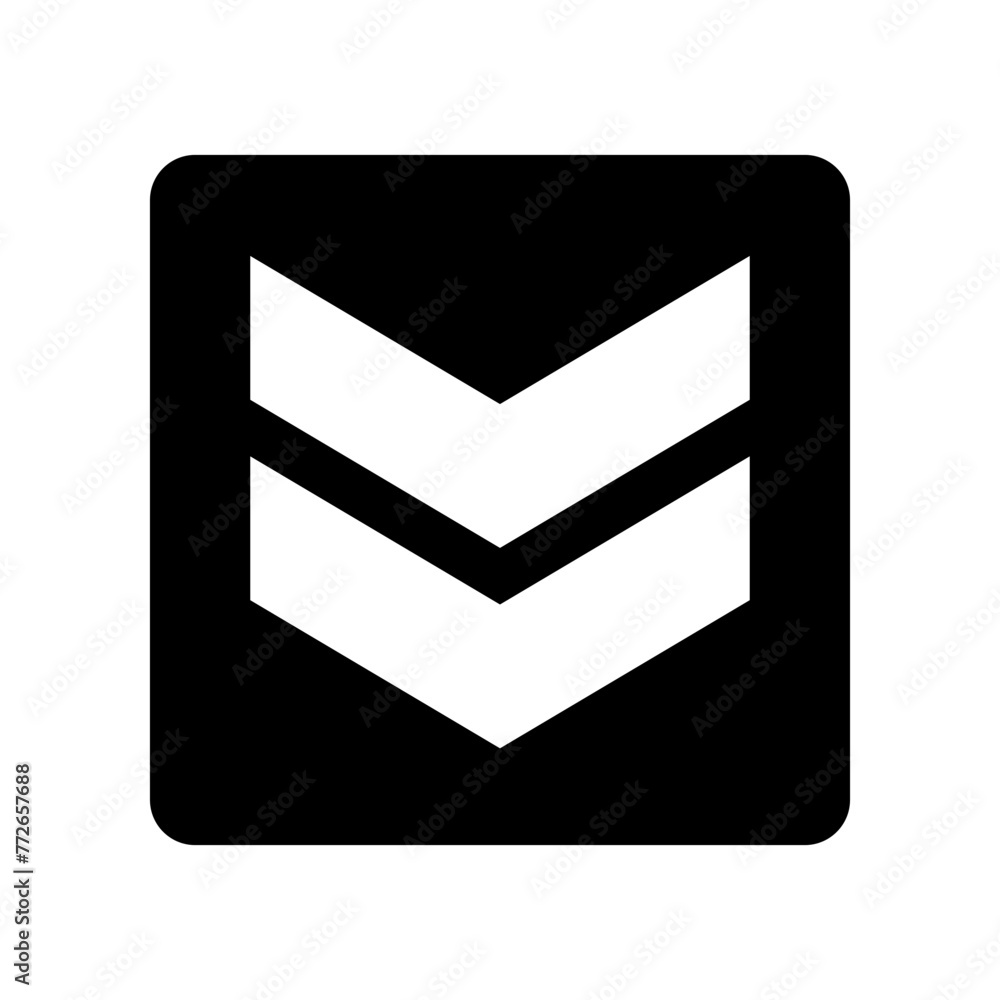 Wall mural army rank icon