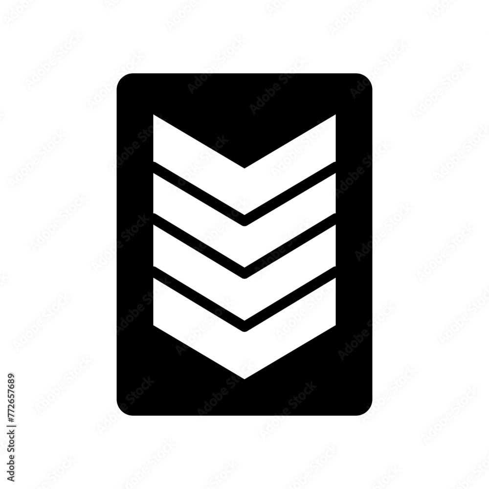 Canvas Prints army rank icon