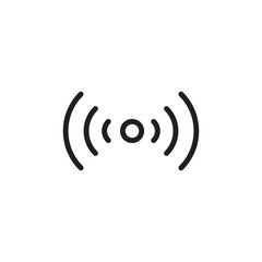 Signal icon. Communication sign flat liner illustration on white background..eps