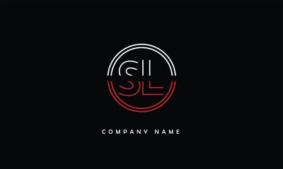 SL, LS, S, L Abstract Letters Logo Monogram