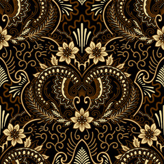 Classic Indonesian batik designs for covers, digital printing and industrial needs