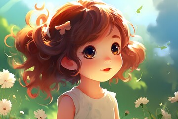 Beautiful Cartoon Girl Baby Babygirl Anime HD Phone Wallpaper