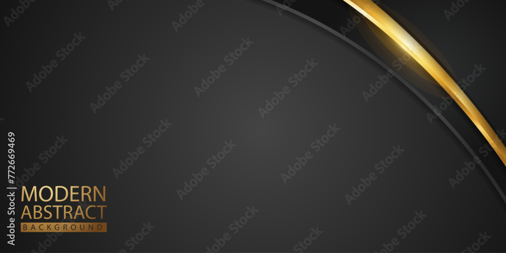 Poster abstract background with glitter and golden lines glowing dots golden combinations.