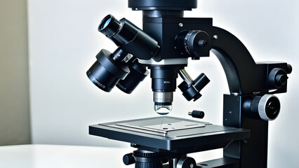 Fototapeta na wymiar microscope in laboratory, science lab, AI generated