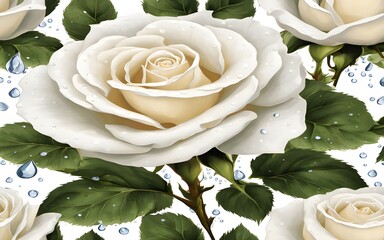 white rose on a white background
