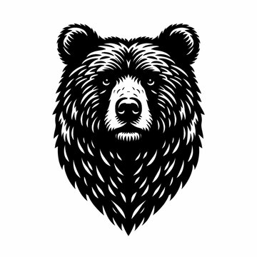 logo illustration of black bear