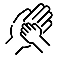 Obraz premium hand outline icon