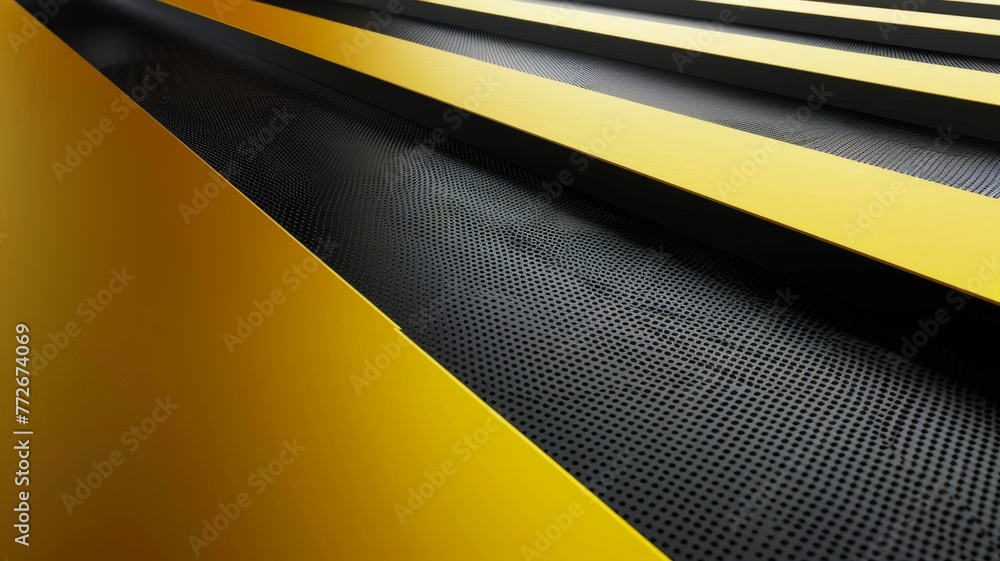Poster yellow and black abstract pattern texture - vibrant yellow and deep black hues in an abstract patter
