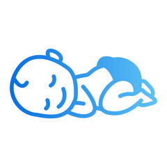Fototapeta premium baby gradient icon