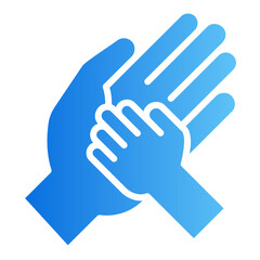 hand gradient icon