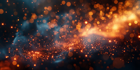 Obraz premium sparks background with bokeh lights