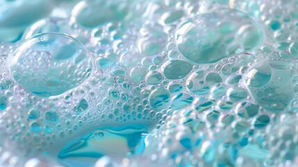 Graceful curves and intricate details in a close-up of bubble soap, super realistic