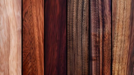Four Unique Textures Showcasing Natural Mahogany Wood Background ai image