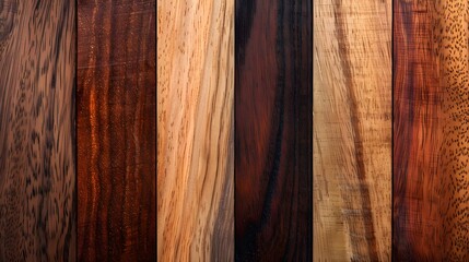 Mesmerizing Mahogany wood background textures. Four captivating variations. ai image