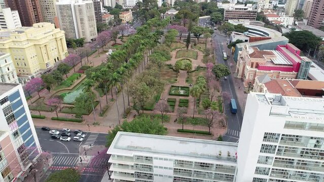 Aerial view of Liberdade Square - Belo Horizonte, Minas Gerais, Brazil