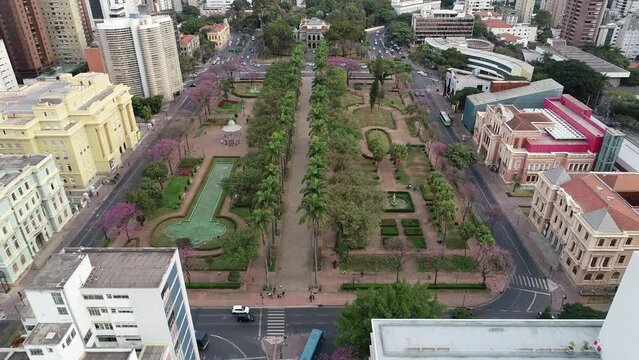 Aerial view of Liberdade Square - Belo Horizonte, Minas Gerais, Brazil
