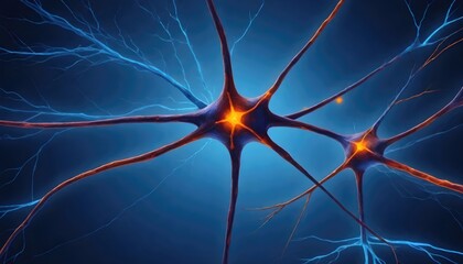 Neuron Cells with Glowing Links in Abstract Space
