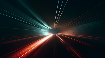 Tunnel velocity motion light path