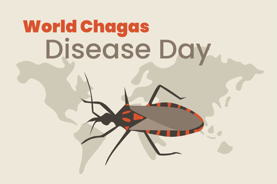 Illustration vector graphic of world chagas disease day. Good for poster or background