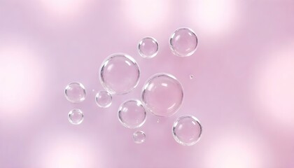 Collagen Serum bubble on Dna Background