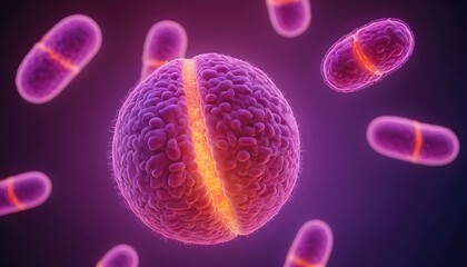 3d Render Bacterium closeup