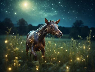 Fotobehang horse in the woods © Emmeline