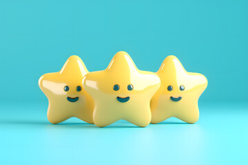 おすすめの三つ星の3DCGのイメージ